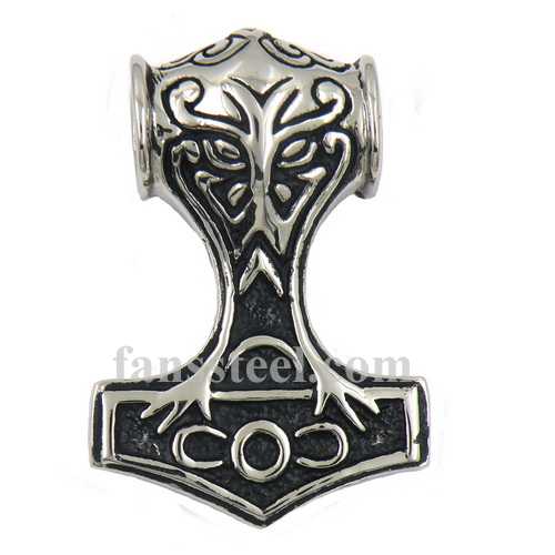 FSP16W18 tribal thors hammer pendant - Click Image to Close